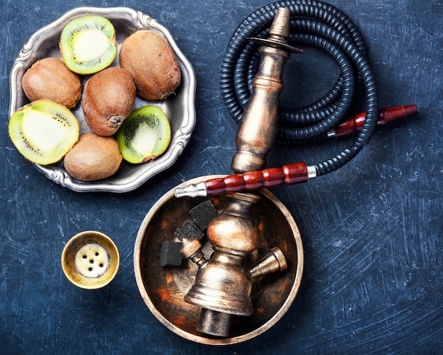 Narguilé shisha com kiwi