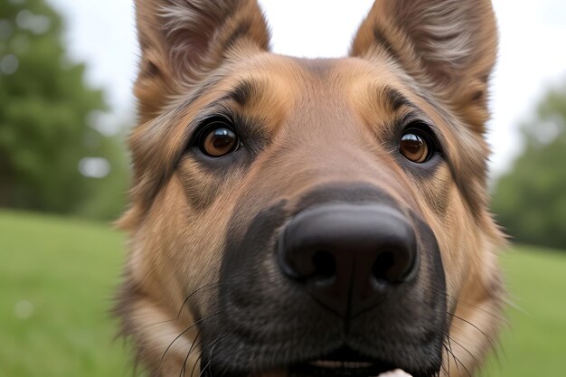 Foto la nariz curiosa de los gsd