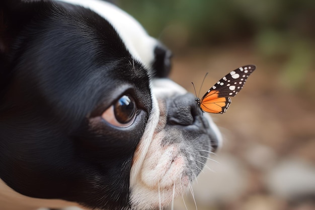 Nariz de cachorro borboleta Gerar Ai