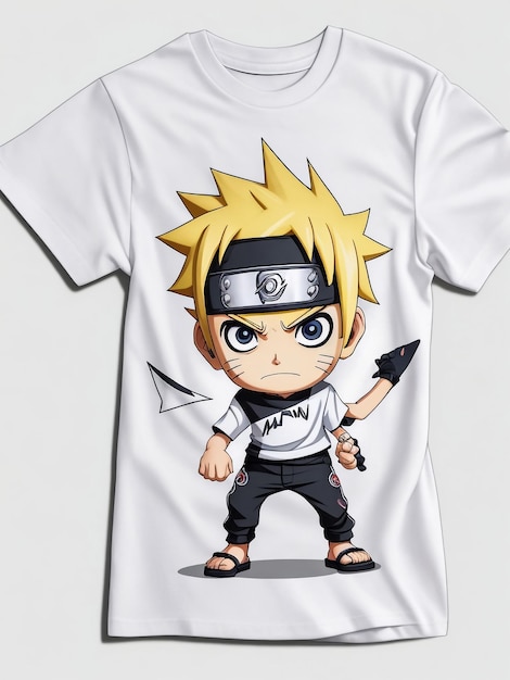 Camiseta Camisa Boruto Uzumaki Naruto Anime Desenho Kids