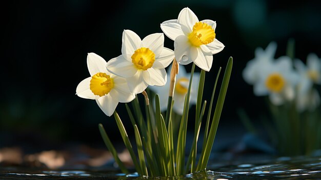 Narzissblume Realistische Blüte KI-generiertes Foto