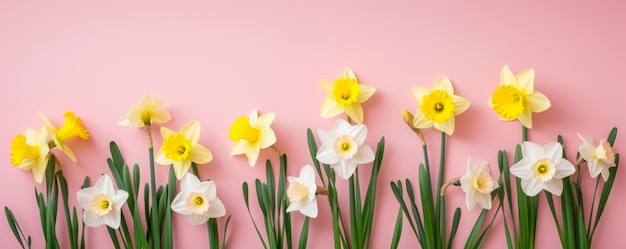 Narzissenblumen im Hintergrund