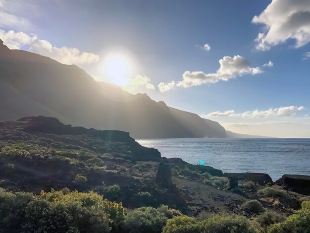 Nascer do sol no Oceano Atlântico Tenerife