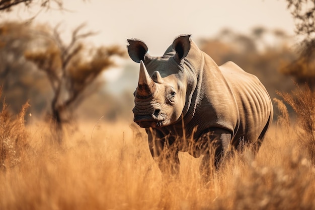 Nashorn in freier Wildbahn