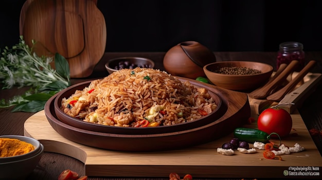 Nasi Goreng ist ein südostasiatisches Gericht mit gebratenem Reis