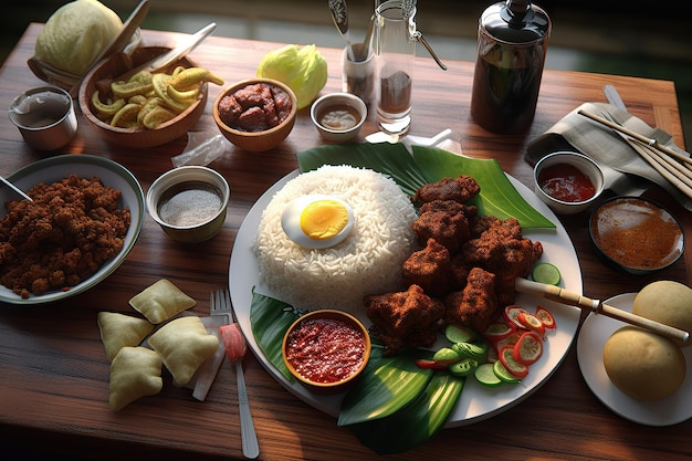 Foto nasi lemak