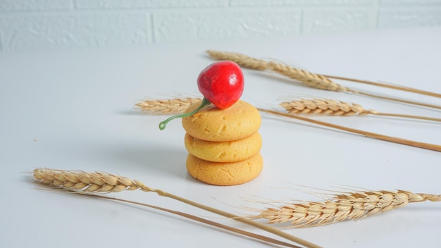 Nastar Cookies Tortas de abacaxi ou nanas Comumente encontrados quando Hari Raya ou Eid Al Fitr ou Lebaran