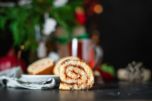 Natal doce pastelaria rolo biscoito casa bolo assado sobremesa