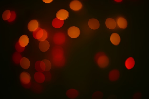 Natal e ano novo. Guirlandas abstratas elegantes com luzes bokeh