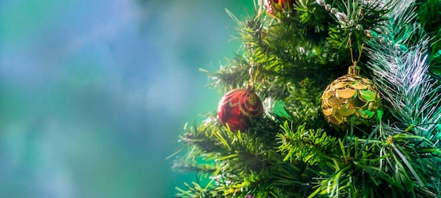 Natal e véspera de ano novo fundo azul