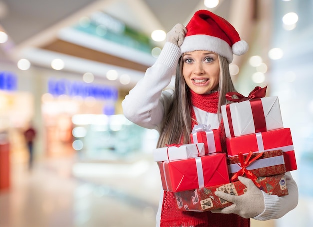 Natal estresse emocional compras presente de feriado mulheres tristeza