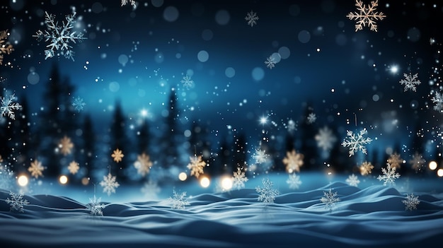 Natal_fondo_de_flocos de neve decorativos