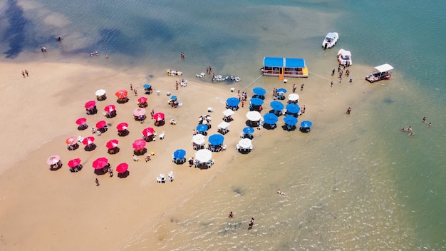 Natal, rio grande do norte, brasil - 12 de março de 2021: lagoa de guaraíras em tibau do sul