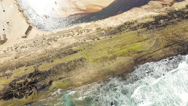 Natal, Rio Grande do Norte, Brasil - 12 de marzo de 2021: imagen aérea de la ciudad de Barra do CunhaÃº Canguaretama - RN