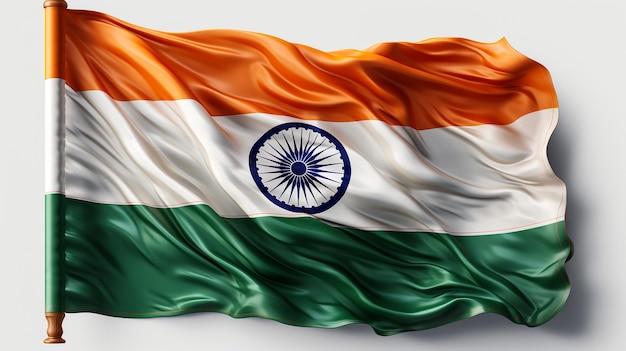 Nationale Flagge Indiens in der Nähe