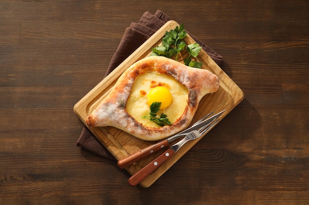 Nationale georgische Küche, Lebensmittelmehlprodukt Khachapuri