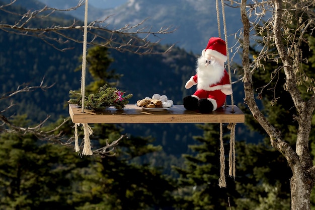 Nationale griechische Weihnachtskekse Melomacarona und Kourabies