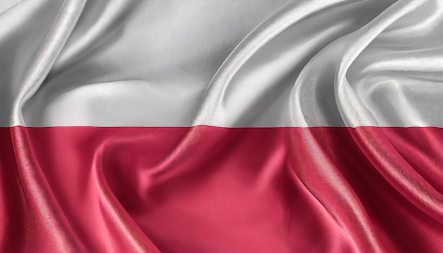 Nationale polnische Seidenstoffflagge Symbol Polens Banner zur Feier des Unabhängigkeitstages