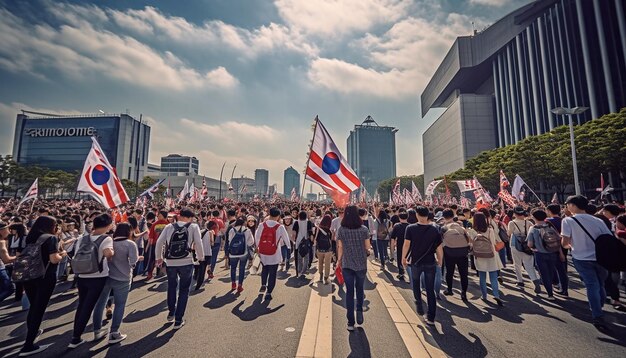 Nationaler Befreiungstag Südkoreas fröhliche und feierliche Fotografie