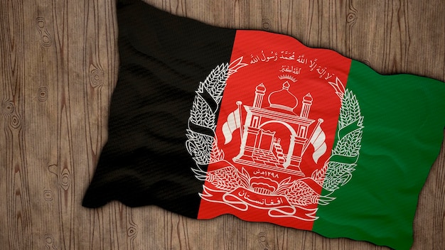 Nationalflagge Afghanistans Hintergrund mit Flagge Afghanistans