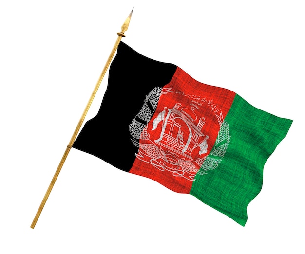 Foto nationalflagge afghanistans hintergrund mit flagge afghanistans