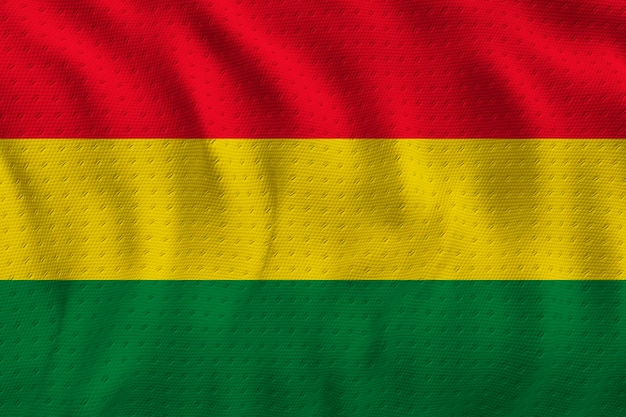 Nationalflagge Boliviens Hintergrund mit Flagge Boliviens