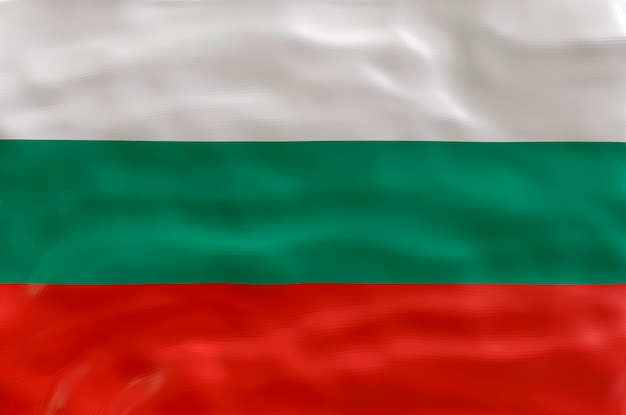 Nationalflagge Bulgariens Hintergrund mit Flagge Bulgariens