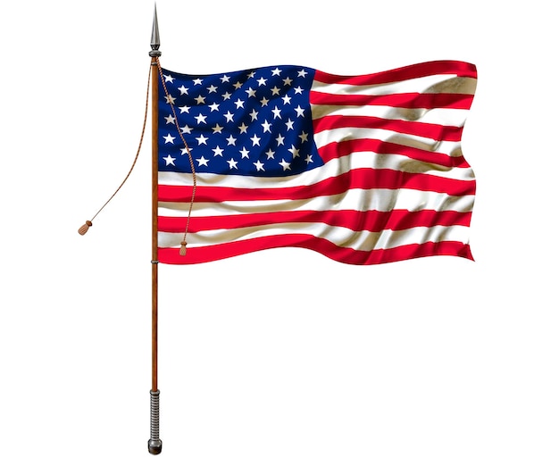 Nationalflagge der Vereinigten Staaten von Amerika USA Hintergrund mit Flagge der Vereinigten Staaten von Amerika USA