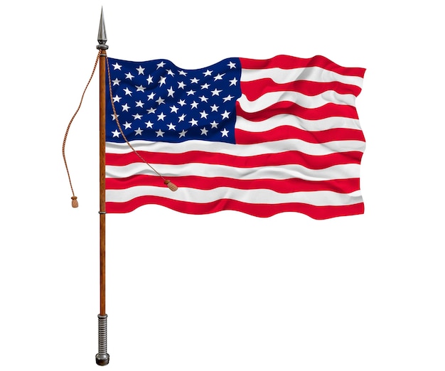 Foto nationalflagge der vereinigten staaten von amerika usa hintergrund mit flagge der vereinigten staaten von amerika usa