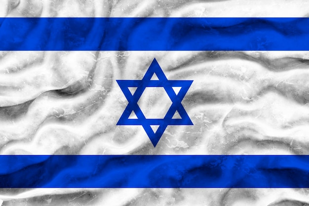 Nationalflagge Israels Hintergrund mit Flagge Israels