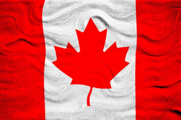 Nationalflagge Kanadas Hintergrund mit Flagge des kanadischen Nationalfeiertags