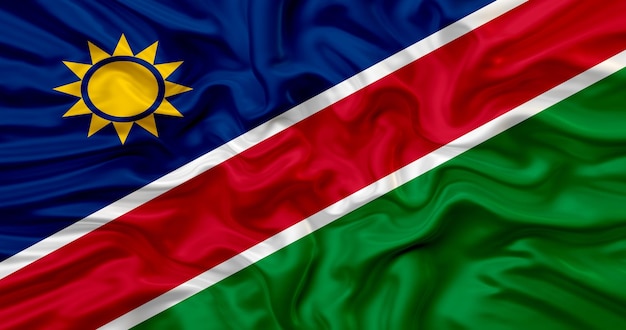 Nationalflagge Namibias.