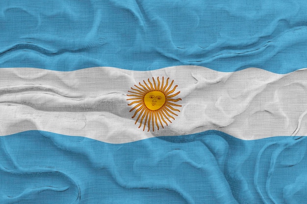 Nationalflagge von Argentinien Hintergrund mit Flagge von Argentinien