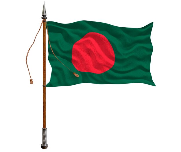 Nationalflagge von Bangladesch Hintergrund mit Flagge von Bangladesch