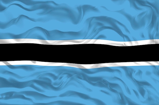 Nationalflagge von Botswana Hintergrund mit Flagge von Botswana