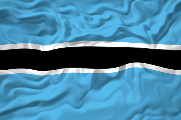 Nationalflagge von Botswana Hintergrund mit Flagge von Botswana