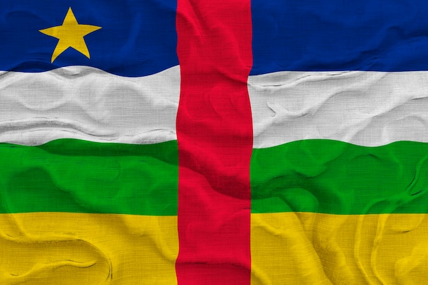 Nationalflagge von Central Arican Republic Hintergrund mit Flagge von Central Arican Republic