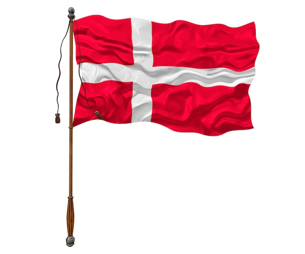 Nationalflagge von Dänemark Hintergrund mit Flagge von Dänemark
