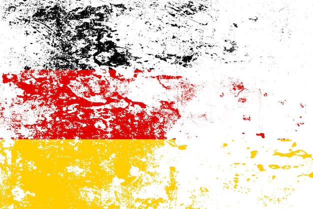 Nationalflagge von Deutschland mit Textur. Vorlage für Design