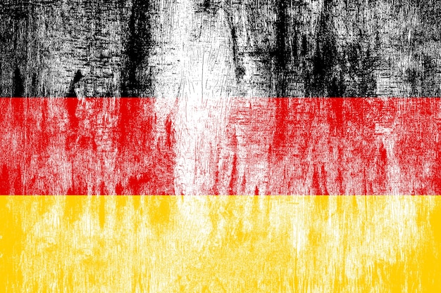 Nationalflagge von Deutschland mit Textur.