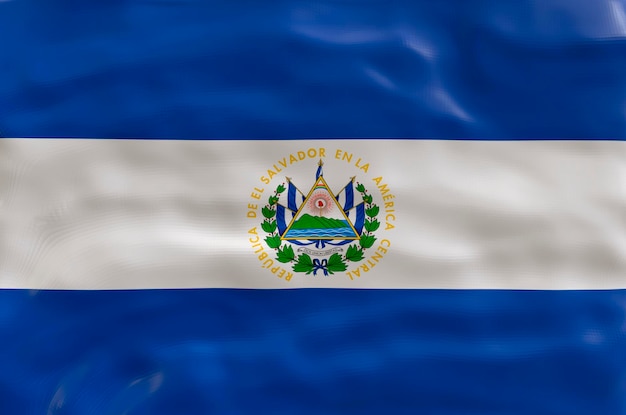 Nationalflagge von El Salvador Hintergrund mit Flagge von El Salvador