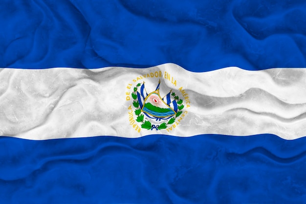 Nationalflagge von El Salvador Hintergrund mit Flagge von El Salvador