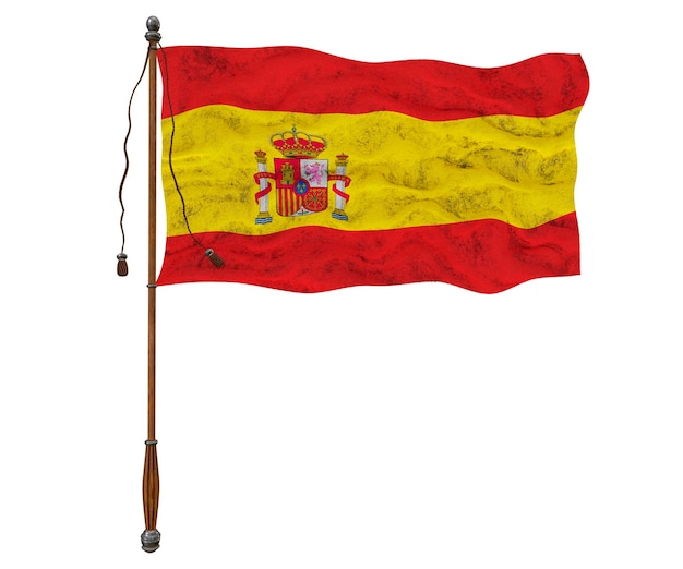 Nationalflagge von Espana Hintergrund mit Flagge von Espana