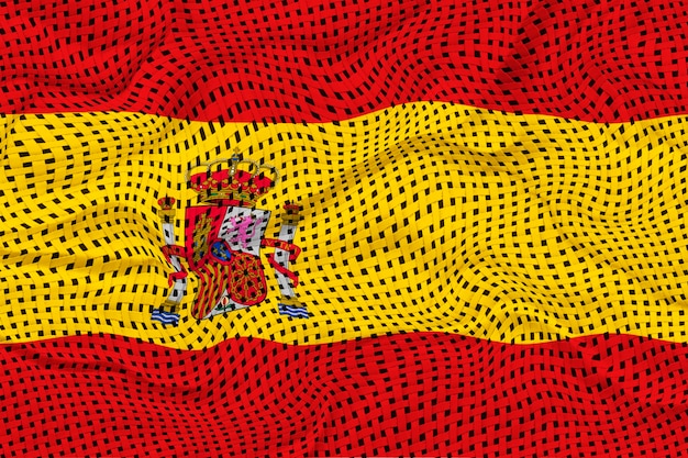 Nationalflagge von Espana Hintergrund mit Flagge von Espana