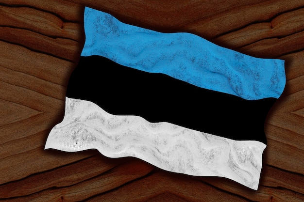 Nationalflagge von Estland Hintergrund mit Flagge von Estland