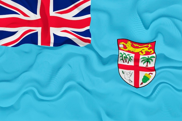 Nationalflagge von Fidschi Hintergrund mit Flagge von Fidschi