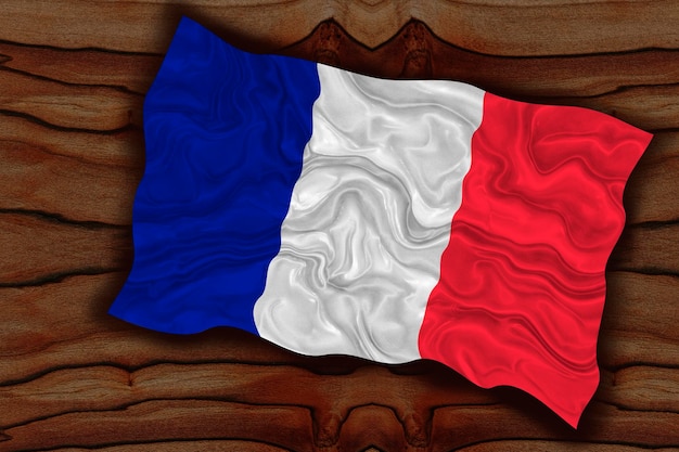 Nationalflagge von Frankreich Hintergrund mit Flagge von Frankreich