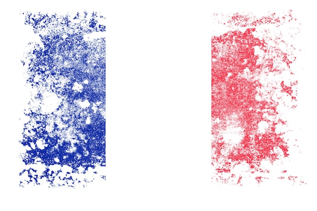 Foto nationalflagge von frankreich mit textur. vorlage für design