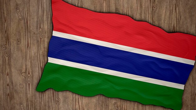 Nationalflagge von Gambia Hintergrund mit Flagge von Gambia