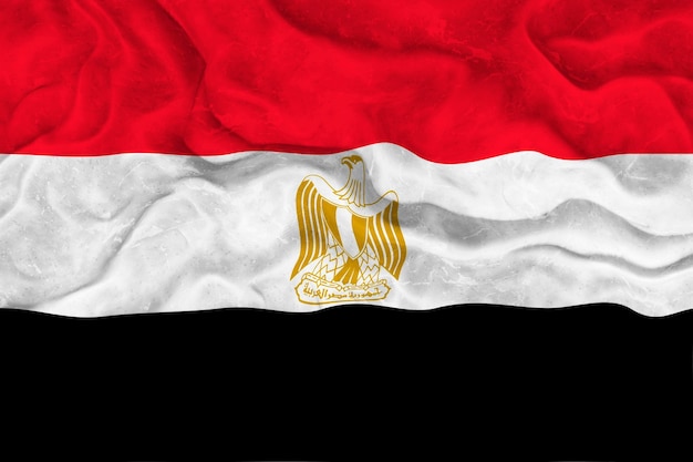 Nationalflagge von Ägypten Hintergrund mit Flagge von Ägypten